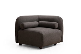 Atelier Del Sofa Viktor - Sillón orejero Gris oscuro